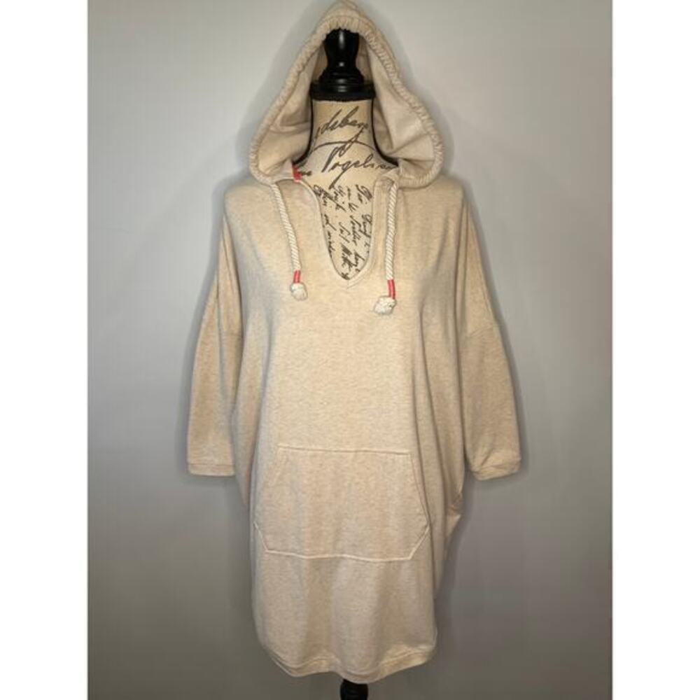 Boat House Beachwear pullover hooded  cover up tunic M